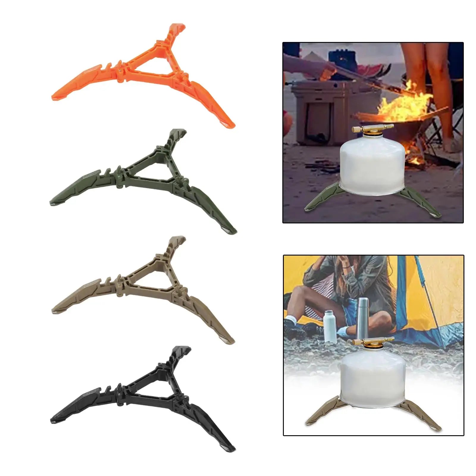 Camping Fuel Can Stabilizer & Tripod Holder - Outdoor Picnic Gas Cylinder Stand - Image 6